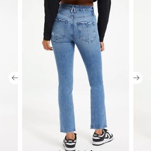 NEW WITH TAGS! Good American GOOD STRAIGHT SPLIT POCKETS denim 4 / 27 jeans